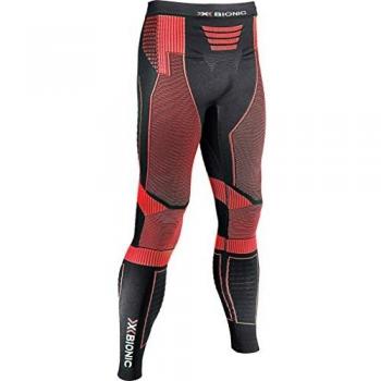 RunningMan PowerOW Herren Langhose X‑Bionic Schwarz Rot – S