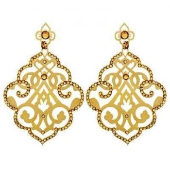 Pendientes colgantes de metal dorado Stroili 1509596
