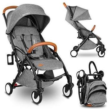 Lionelo Julie Buggy leicht zusammenklappbar Kinderwagen Buggy bis 15 kg inkl. Moskitonetz Fußsack Getränkehalter Einkaufskorb Transporttasche Schultergurt