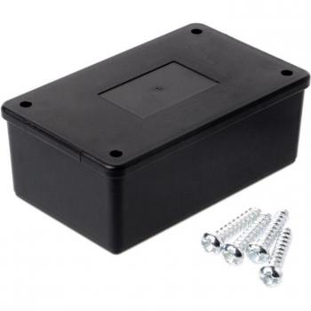 Caja de plástico ABS negra 105x64x40mm para proyectos electrónicos