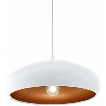 EGLO ES/E27 Mogano 1 White Copper Pendant Light 60W