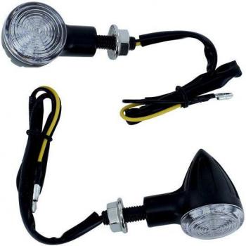 LED Clignotant Moto Avoc Chiba Fume Noir 40mm