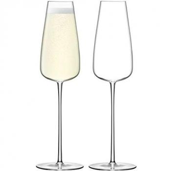 LSA WU08 330ml Champagne Flutes – Twin Clear Glasses