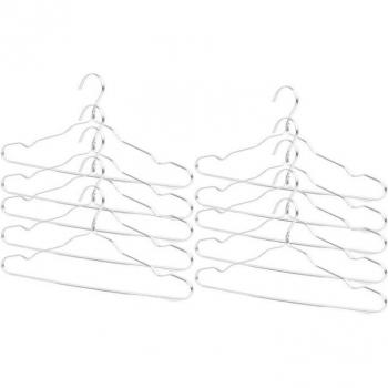 10pcs Skid Resistant Aluminium Alloy Clothes Hangers (Rose Gold)