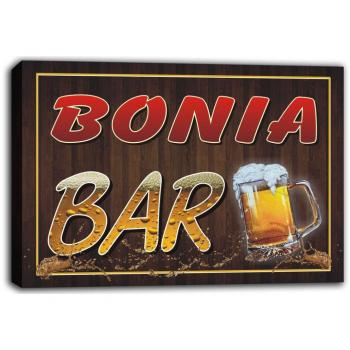 Bonia Home Bar Canvas Sign – Cheers & Beer Mugs