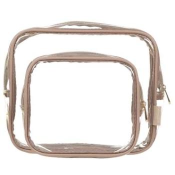 Clear One Size Female Danielle Creations Travel Cosmetic Duo
