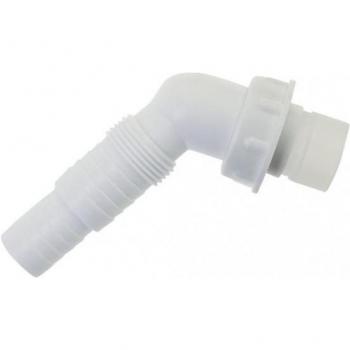 Single-Size White Washing Machine Drain Nozzle