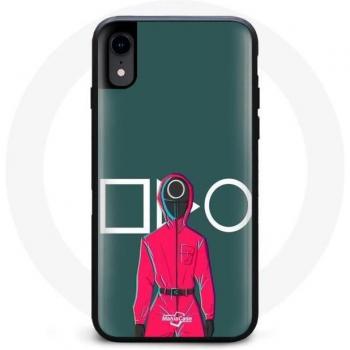 Squid Game Play Square Design Case for iPhone XR