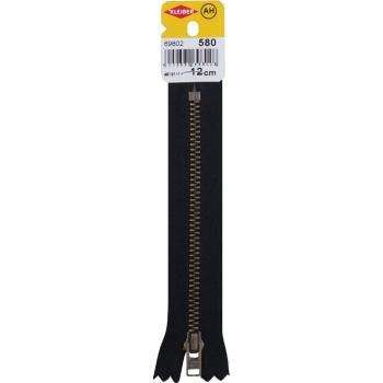 KLEIBER 160 mm schwarzer Metall-Reißverschluss