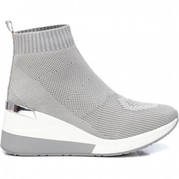 Xti XTI Botín Mujer Hielo Textil Transpirable Elástico Calcetín Plataforma 7cm