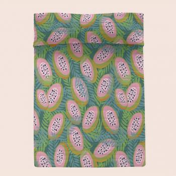 Colcha 100% Poliéster Papaya 270x260