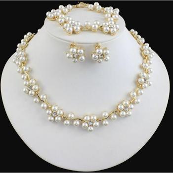 Accesorios de Boda Dorado con Perlas