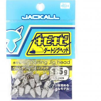 Cabezas de Jig Kibi Kibi Dart Jackall 15 Piezas 1,5g