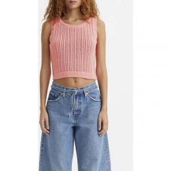 Gilet in Maglia Levi's Baby Blue e Rosa Quarzo S