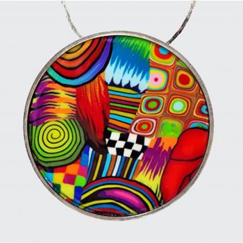 Collar 'Colombina y Arlequín' 42 cm Multicolor