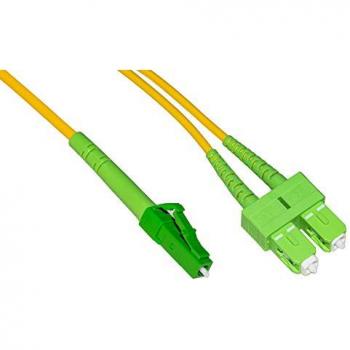 APC LC A / APC SC Fiber Optic Duplex SM MT‑10