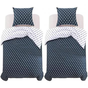 Copripiumino con Federe Pois 155x200/80x80 cm