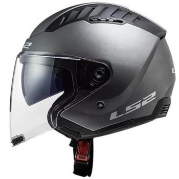 LS2 FF800 Storm II Faster Helm Schwarz Grau Silber XL male