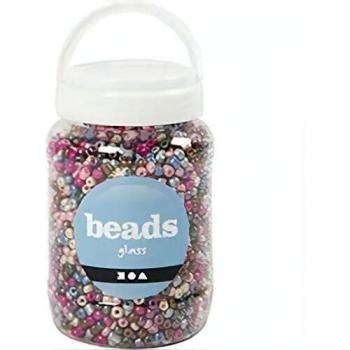 Mélange de perles 4/0, 5 mm, métalliques, 720 g, diamètre intérieur 1,2 mm