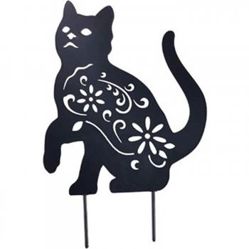 Estatua Artística de Gato para Césped