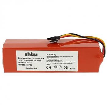 Batterie compatible avec Xiaomi Mi Robot aspirateur (6000mAh, 14,4V, Li-ion)