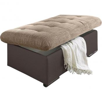 TRENDMANUFAKTUR Hocker Braun/Sand 131x42x61 cm