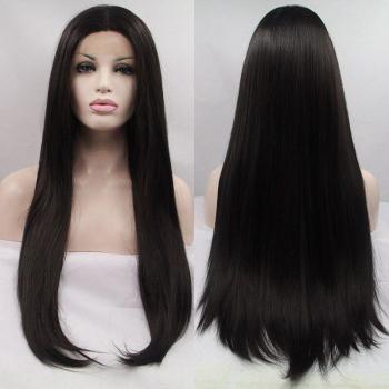 Peluca de Corte Medio Natural con Malla Frontal