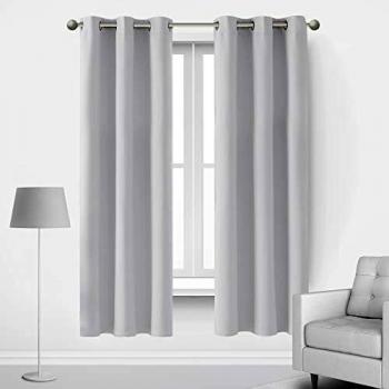 Deconovo Blackout Eyelet Curtains 42 x 72 Inch 2 Panels