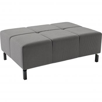 Hockerbank Ancona New in Grauer Farbe – 88 % Polyester, 12 % Polyacryl