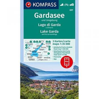 Kompass Wanderkarten-Set 697 Gardasee Und Umgebung
