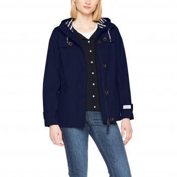 Joules Women's Quilted Coast Coat, Blue (French Navy), Size 8 UK