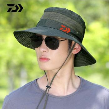 Sombrero DAIWA para Hombre, Pesca, Protección Solar, Transpirable, Color Sólido, Verano