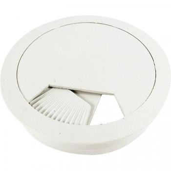 Light Gray Plastic Cable Hole Grommet