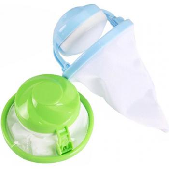 Sac Filtre à Fibres avec 25 Balles de Nettoyage pour Machine à Laver