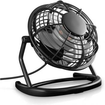 CSL USB-Tischventilator, leiser Betrieb in Schwarz