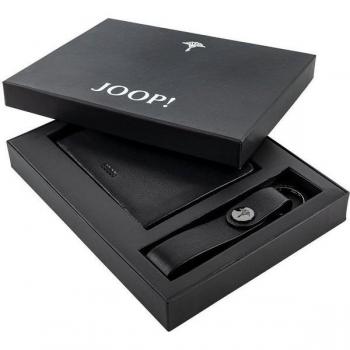JOOP! Billetera y Llavero de Cuero para Hombre