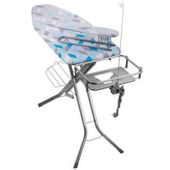Table à Repasser KADAX Réglable avec Prise (130 x 48 cm, Bleu)
