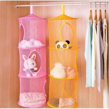 3-Shelf Wall Hanging Toy Storage Bag