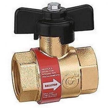 Valve à bille Caleffi 327 1 ¼ avec clapet anti-retour inclus