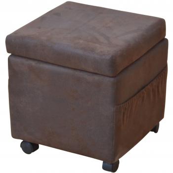 Sitzhocker Arek – multifunktionaler Hocker mit Rollen und Tasche