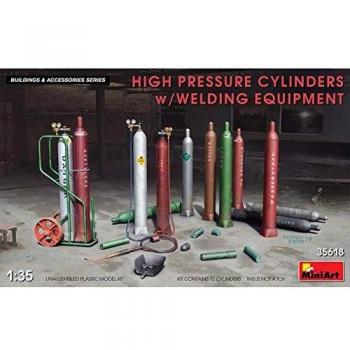 Mini Art 35618 1:35 High Pressure Cylinders w/Welding Equipment