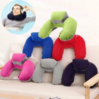 Almohada Inflable para Tren y Avión