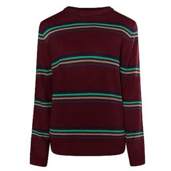 Stijlvolle Bordeaux Mixed‑Color Hoodie