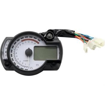 Universal Motorcycle White Panel Speedometer Odometer Tachometer Gauge