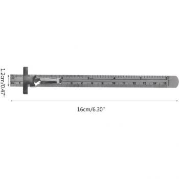6-Inch Stainless Steel Ruler with 1/32 Inch and Millimeter Graduations