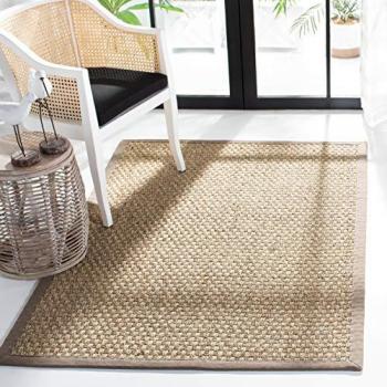 Safavieh Fibre Naturelle – Tapis gris 180 x 270 cm, intérieur