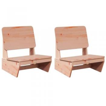 Set di Sedie da Giardino in Legno di Douglas 60x64x70,5 cm