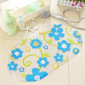 Mousse de bain antidérapante PVC Floral 69×38 cm