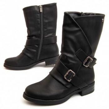 Botín Casual Mujer Montevita Kala 96588 Talla 38 Color Negro