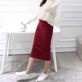 Falda Midi Sexy Chic de Invierno con Cintura Elástica